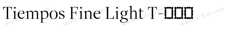 Tiempos Fine Light T字体转换